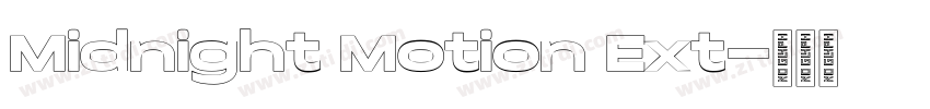 Midnight Motion Ext字体转换 Midnight Motion Ext字体转换